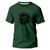 Camiseta Algodão Premium Estampa Digital Caveira Envenenada  Verde