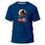 Camiseta Algodão Premium Estampa Digital Caveira Poker DTF Azul marinho