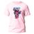 Camiseta Algodão Premium Estampa Digital Jogador Baseball Rosa