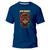 Camiseta Algodão Premium Estampa Digital Nerd Monkey Leve Azul marinho