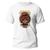 Camiseta Algodão Premium Estampa Digital Nerd Monkey Leve Branco
