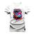 Camiseta Algodão Premium T-Shirt Carro Mega Colores Branco