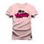 Camiseta Algodão Premium T-Shirt Coqueiro California Rosa