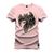 Camiseta Algodão Premium T-Shirt Corujo Raivoso Rosa