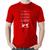 Camiseta Algodão Sou baterista criado para adorar - Foca na Moda Vermelho