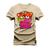 Camiseta Algodão T-Shirt Premium Estampada Cool Tedy Bege