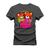 Camiseta Algodão T-Shirt Premium Estampada Cool Tedy Grafite