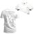 Camiseta Algodão T-Shirt Premium Estampada Freedon Frente Costas Branco