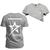 Camiseta Algodão T-Shirt Premium Estampada Freedon Frente Costas Cinza