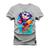 Camiseta Algodão T-Shirt Premium Estampada Lapis Surf Cinza