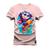 Camiseta Algodão T-Shirt Premium Estampada Lapis Surf Rosa
