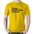 Camiseta Algodão Tô com azar no jogo, sorte sua - Foca na Moda Amarelo