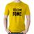 Camiseta Algodão Tô com fome - Foca na Moda Amarelo