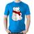 Camiseta Algodão Urso Polar - Foca na Moda Azul