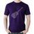 Camiseta Algodão Violão Notas Musicais - Foca na Moda Roxo