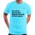 Camiseta Amor tipo pagode anos 90 - Foca na Moda Azul claro