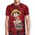 Camiseta Anime One Piece Estampada Poliéster Premium Full Vermelho