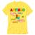 Camiseta Autismo eu amo alguém que tem autismo amarela Modelo 03