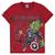 Camiseta Avengers Malwee Hulk Capitão América Thor Vingadores Tam 4 ao 12 Menino Vermelho