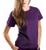 Camiseta Baby Look Feminina Algodão Lisa Blusinha Babylook Roxo violeta