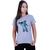 Camiseta Baby Look Feminina Lilo Stitch Susto Cinza