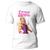 Camiseta Barbie BodyBuilder Treino Fofo Academia 1 Branco