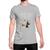 Camiseta Basica Algodão Guerra nas Estrelas Gatos Meow Wars Cinza