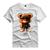 Camiseta Basica Algodão Personalizada Urso Óculos Tênis Tedd Bear Style Branco