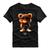 Camiseta Basica Algodão Personalizada Urso Óculos Tênis Tedd Bear Style Preto