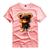 Camiseta Basica Algodão Personalizada Urso Óculos Tênis Tedd Bear Style Rosa claro