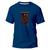 Camiseta Básica Algodão Premium Estampa Digital Pesadelo DTF Azul marinho