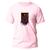 Camiseta Básica Algodão Premium Estampa Digital Pesadelo DTF Rosa