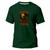 Camiseta Básica Algodão Premium Estampa Digital Skull From Verde