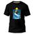 Camiseta Básica Algodão Premium Estampa Digital Surf Ondas Preto