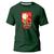 Camiseta Básica Algodão Premium Estampa Digital Torre Paris Verde