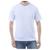 Camiseta Básica Azul Marinho Lisa Feminina Masculina em Algodão Branco