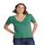 Camiseta Básica Feminina Hering 4EZ9 100% Algodão Verde escuro