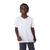 Camiseta Básica Infantil Menino Flamê Em Decote V Hering Kids Branco