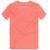 Camiseta básica king&joe play slim bordado Coral