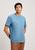 Camiseta Básica Masculina Comfort Super Cotton Com Bolso Azul claro