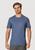 Camiseta Básica Masculina Comfort Super Cotton Azul médio