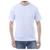 Camiseta Básica Masculina Feminina Lisa Algodão Fio 30.1 Penteado Branco