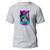 Camiseta Básica Masculino Algodão Básica Premium Estampa Digital Truco Poker Cinza