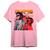 Camiseta Basica The Weekend Cantor Pop Estampa Graphic  Rosa