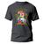 Camiseta Básica Unissex Tecido Algodão Premium Urso Habits Color Streetwear Grafite