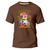 Camiseta Básica Unissex Tecido Algodão Premium Urso Habits Color Streetwear Marrom