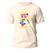 Camiseta Básica Unissex Tecido Algodão Premium Urso Habits Color Streetwear Off white