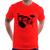 Camiseta Bateria Música Baterista - Foca na Moda Vermelho