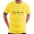 Camiseta Batimentos Cardíacos Viagem - Foca na Moda Amarelo