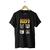 Camiseta Blusa Básica Kiss Gatinhos Rock Banda Gene Simmons Preto
